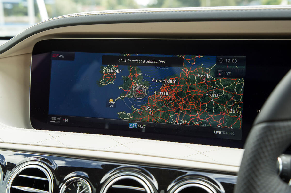 Mercedes-Benz S-Class S500L 2018 long-term review - satnav