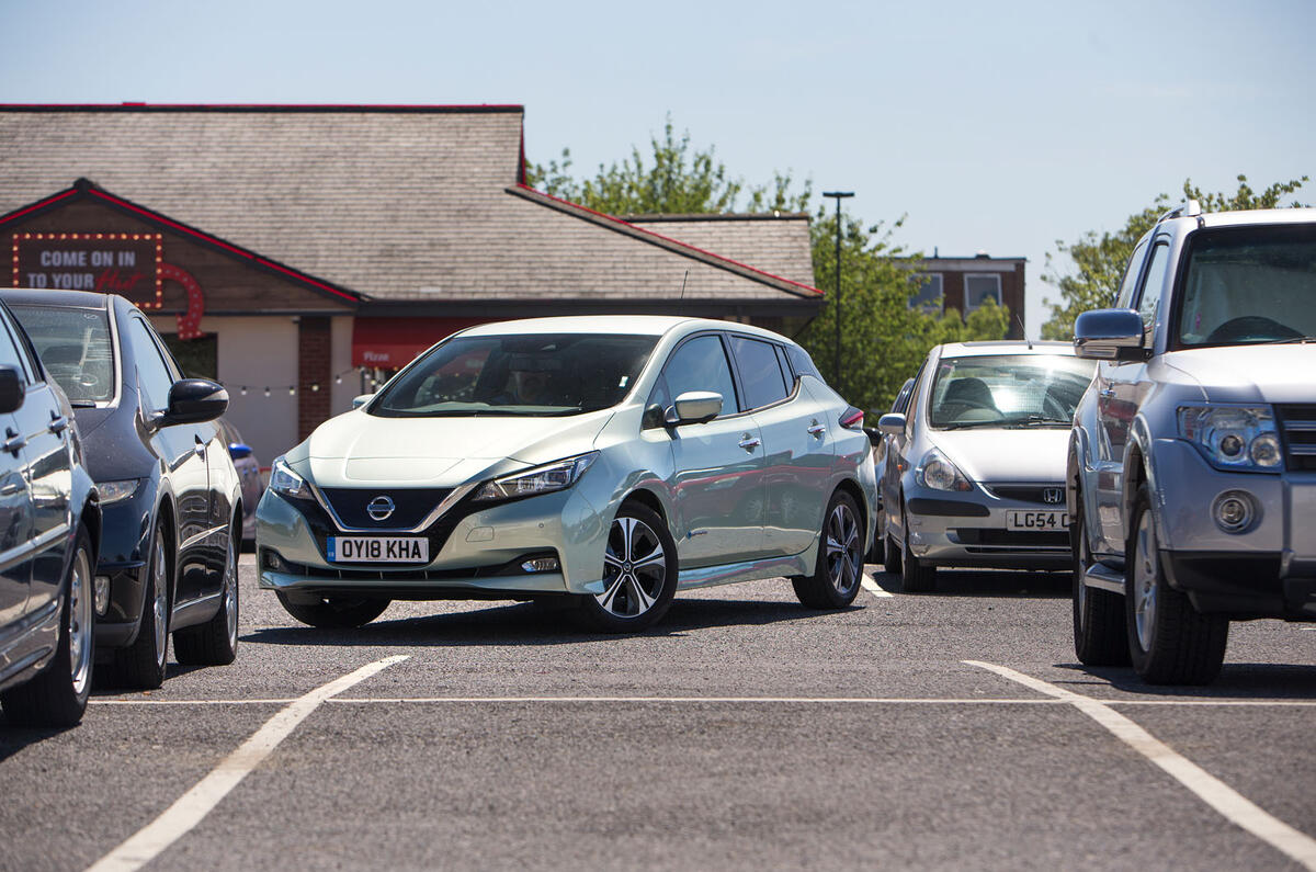 Nissan Leaf 2nd generation (2018) long-term review carpark