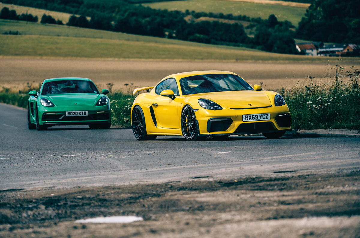 Rolling Sixes Porsche Cayman Gts 4 0 Vs Hardcore Gt4 Autocar