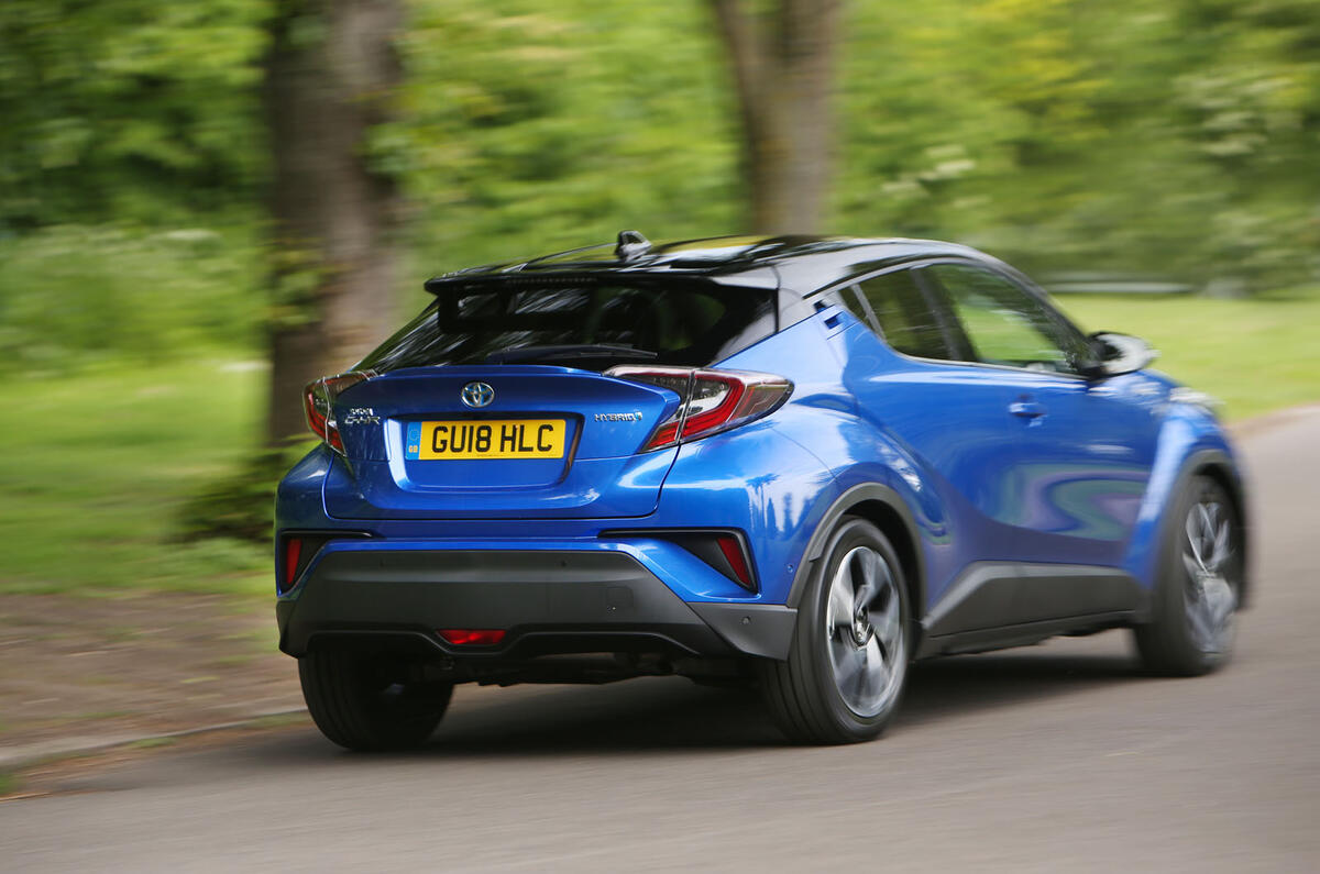 Toyota C-HR 2018 long-term review on the road rear