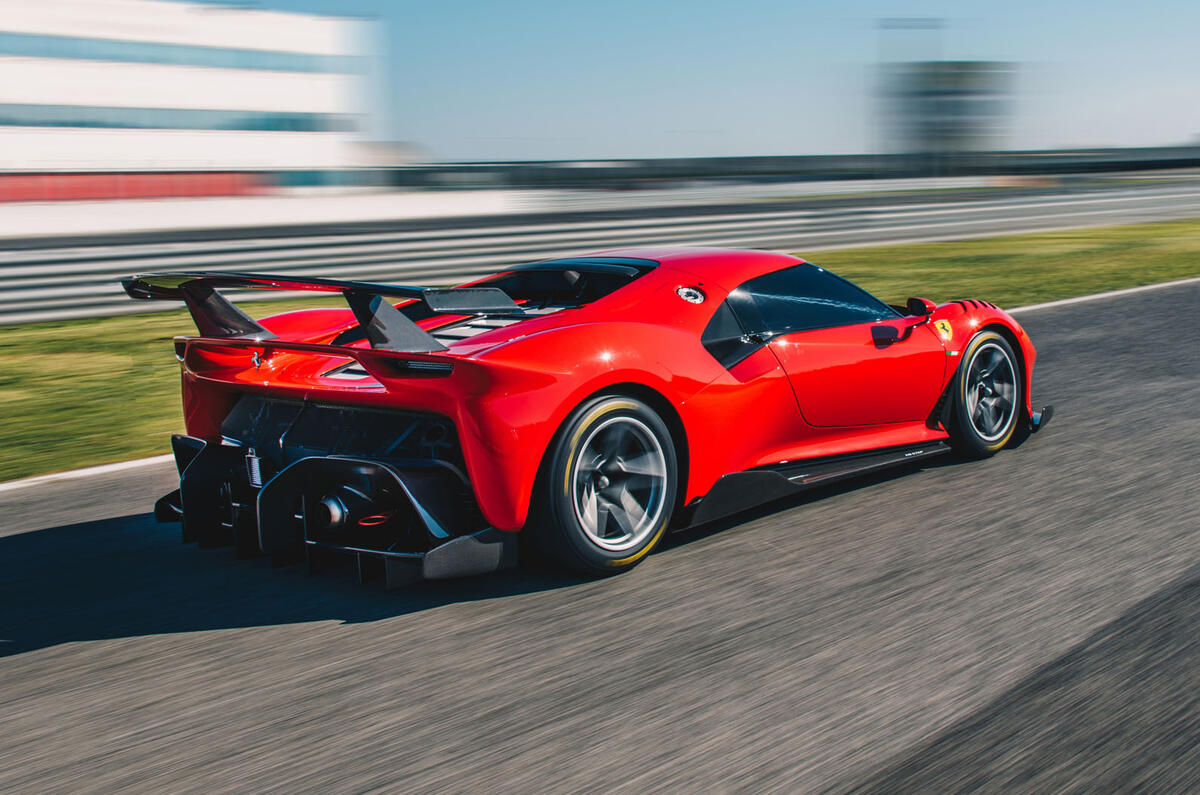 Ferrari P80/C 2019 reveal official pictures - track driving rear