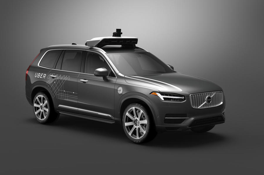 Volvo Uber autonomous taxi