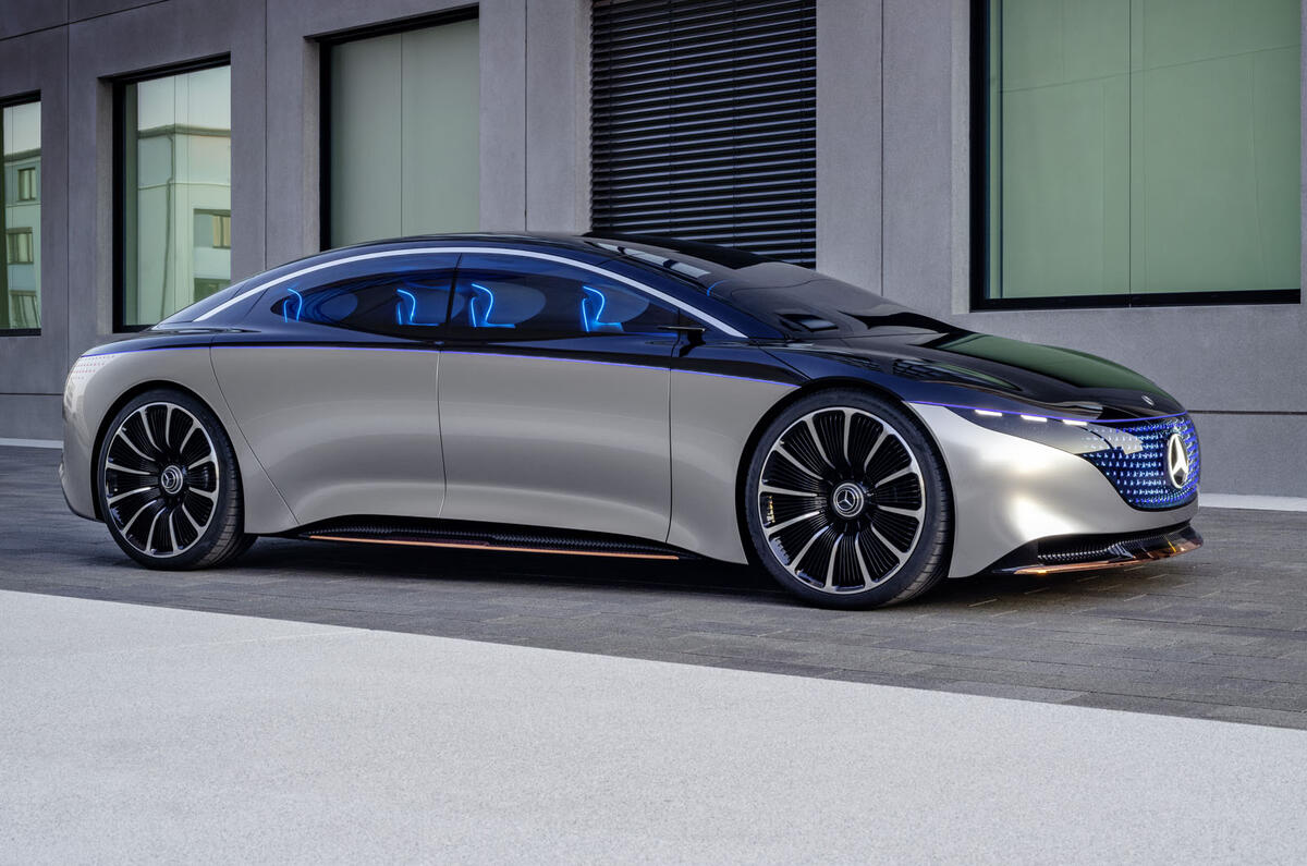 New Mercedes Benz Vision Eqs Concept Is 470bhp Luxury Ev