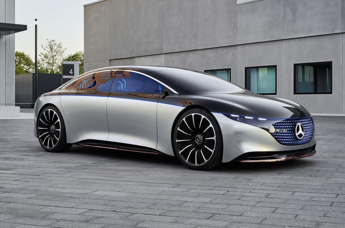 New Mercedes Benz Vision Eqs Concept Is 470bhp Luxury Ev