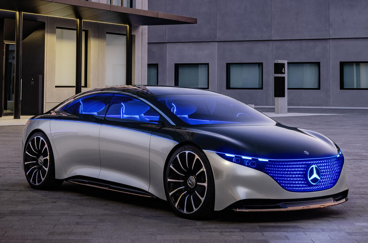 New Mercedes Benz Vision Eqs Concept Is 470bhp Luxury Ev
