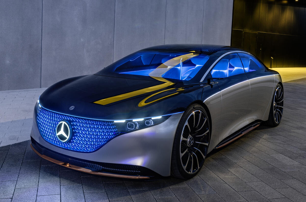 New Mercedes-Benz Vision EQS concept is 470bhp luxury EV ...