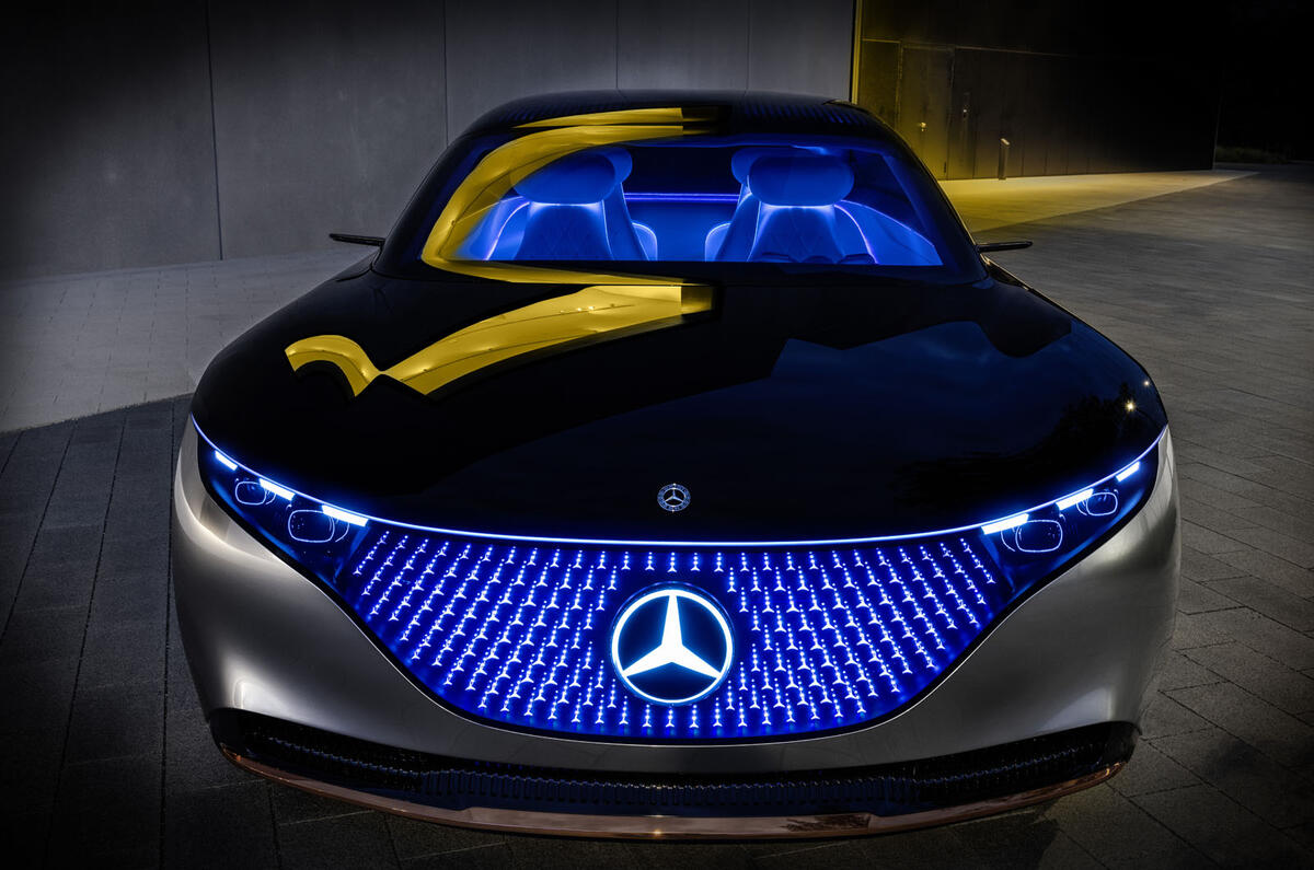 New Mercedes Benz Vision Eqs Concept Is 470bhp Luxury Ev