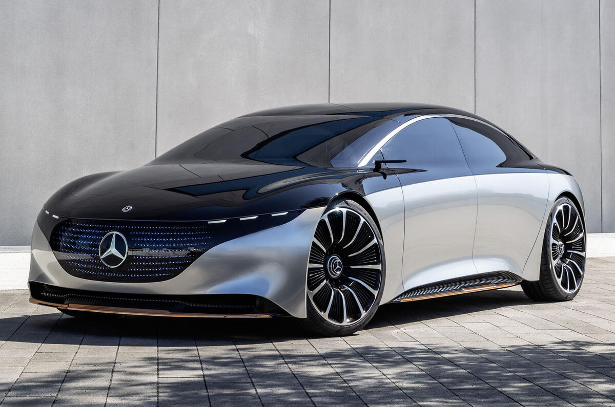 New Mercedes-Benz Vision EQS concept is 470bhp luxury EV ...