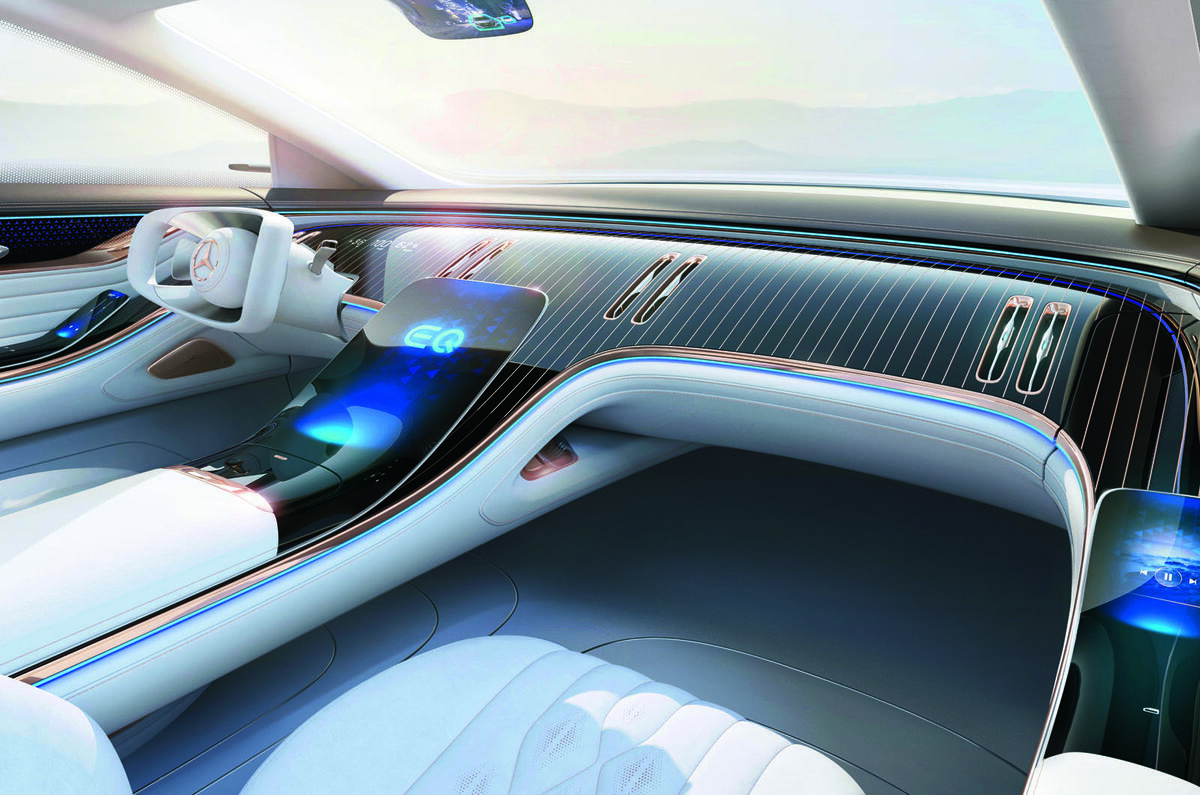 New Mercedes Benz Vision Eqs Concept Is 470bhp Luxury Ev Autocar
