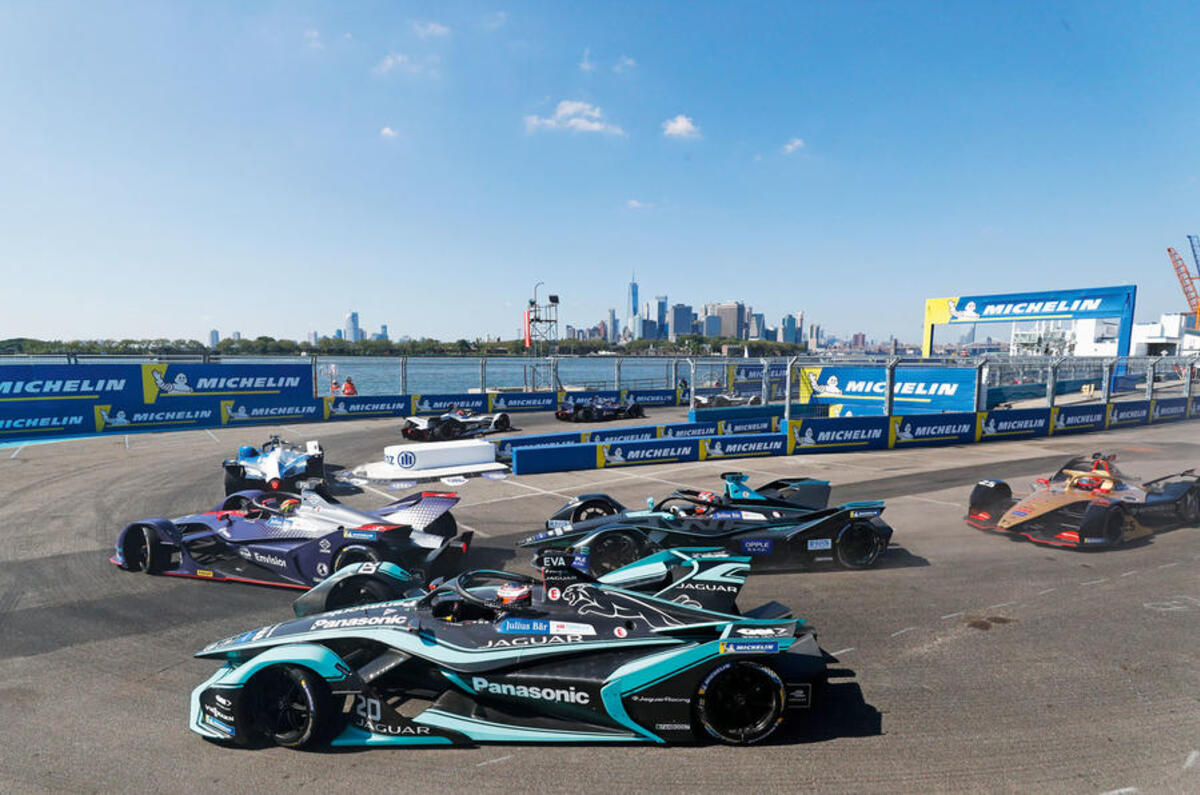 Formula E racers