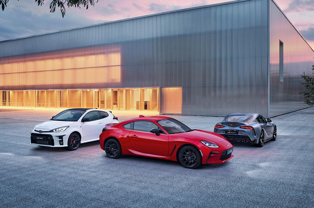 The Toyota GR Supra, Toyota GR Yaris and Toyota GR86 sit at the apex of their class