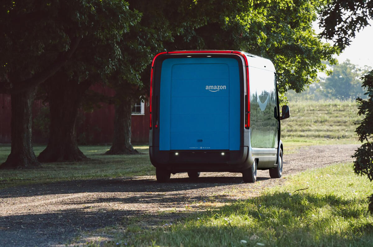 Amazon Unveils Rivian Built Electric Delivery Van Autocar