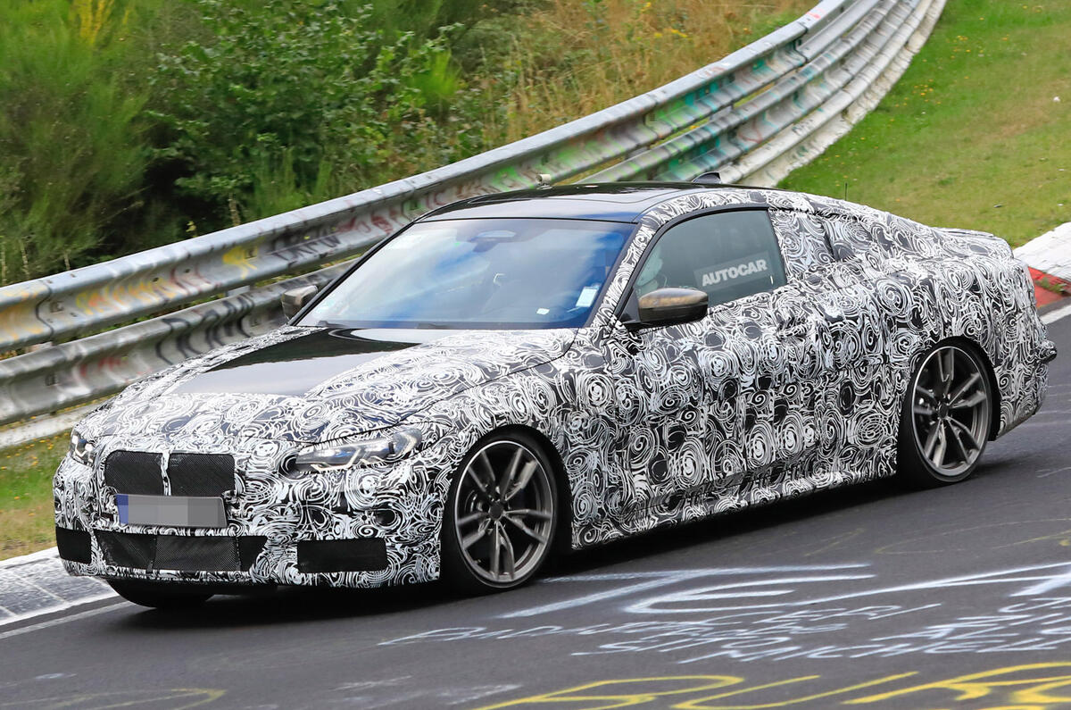 New Bmw 4 Series Coupe Spied Testing At Nurburgring Autocar