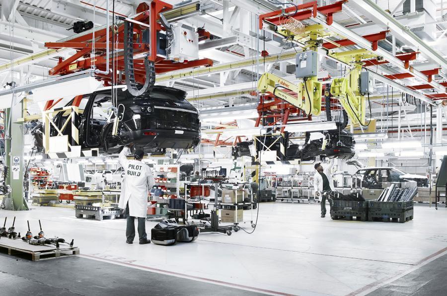 Range Rover Evoque production line