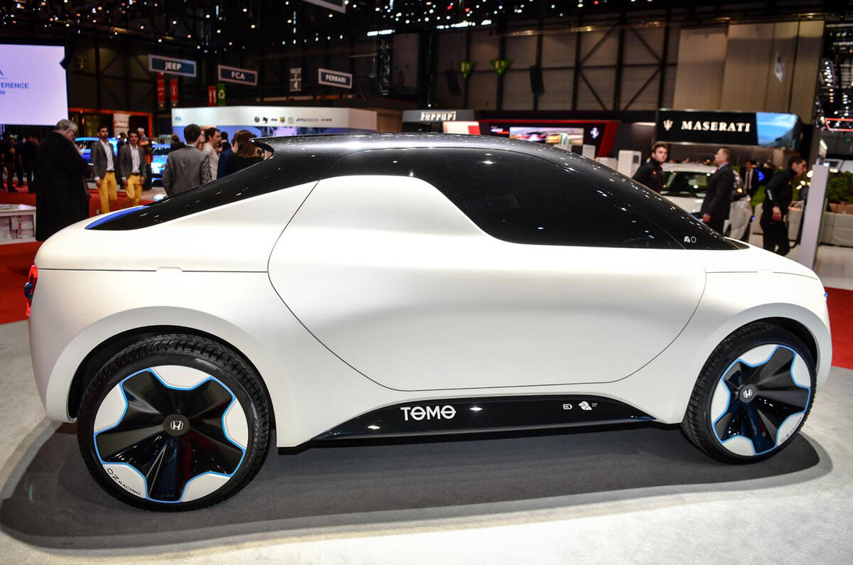 Honda Tomo studentdesigned city car pickup shown at Geneva Autocar