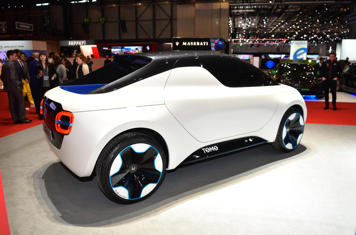 Honda Tomo studentdesigned city car pickup shown at Geneva Autocar