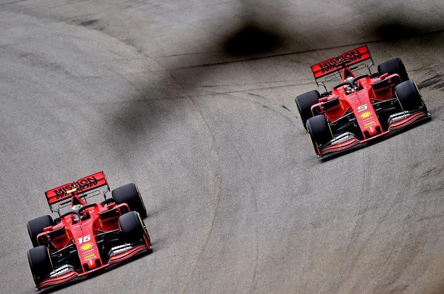 Leclerc and Vettel