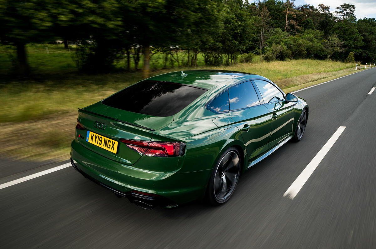 Audi RS5 Sportback 2019 first drive review - hero rear
