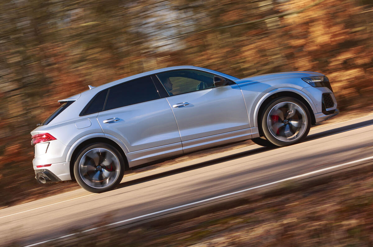 Audi RS Q8 2020 UK first drive review - hero side
