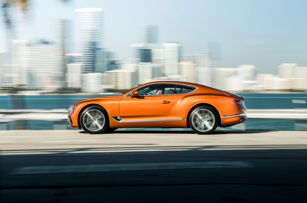 Bentley Continental GT V8 2019 first drive review - hero side