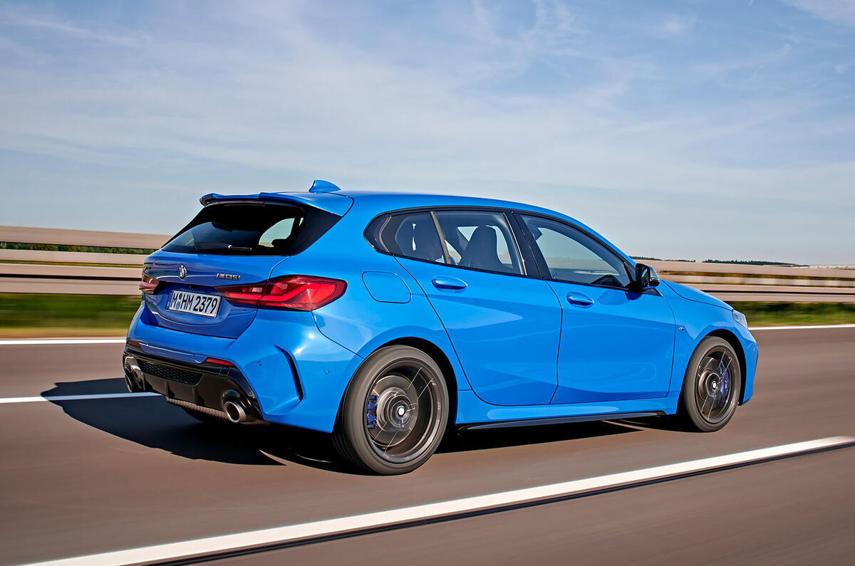 BMW 1 Series M135i 2019 first drive review - hero rear