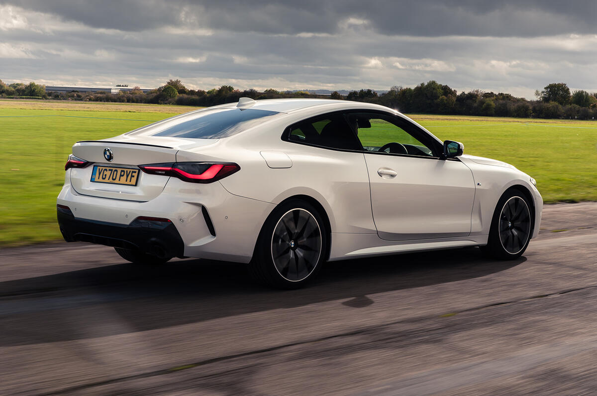 BMW 4 Series 420d 2020 UK first drive review - hero rear
