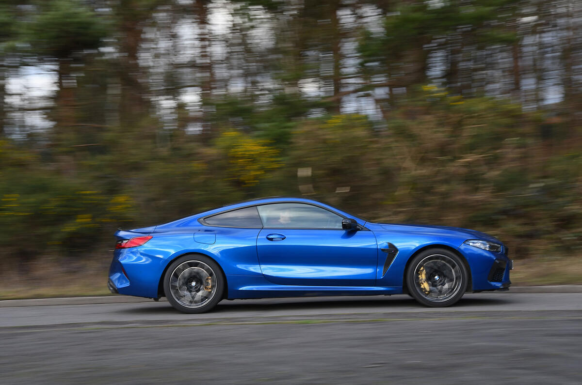 BMW M8 Competition Coupe 2020 UK first drive review - hero side