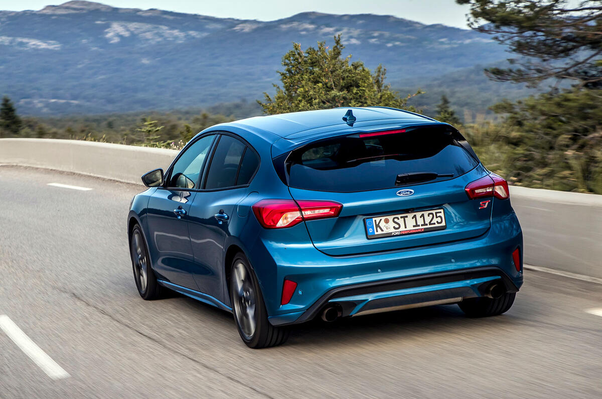 Ford Focus ST 2019 first drive review - hero rear