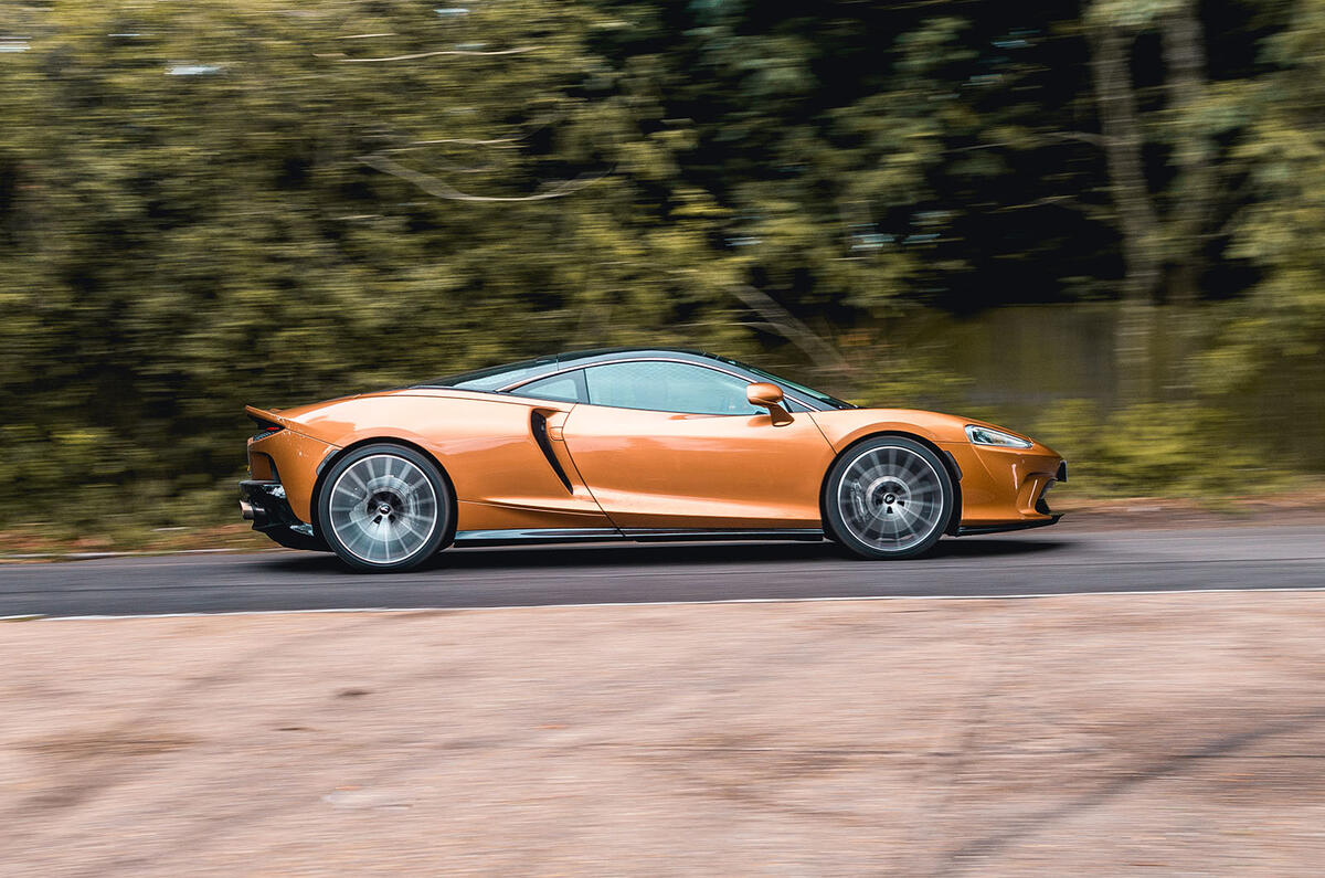McLaren GT 2019 UK first drive review - hero side