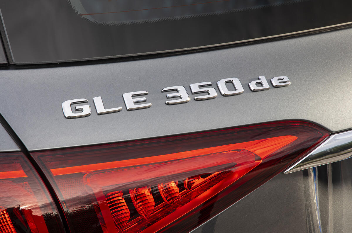 Mercedes-Benz GLE 350de 2020 : premier bilan de conduite - badge arrière