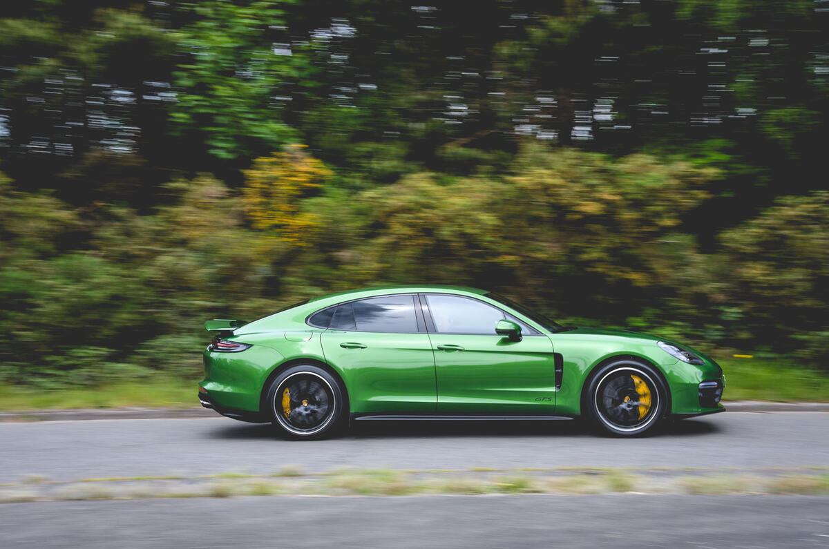 Porsche Panamera GTS 2019 UK first drive review - hero side