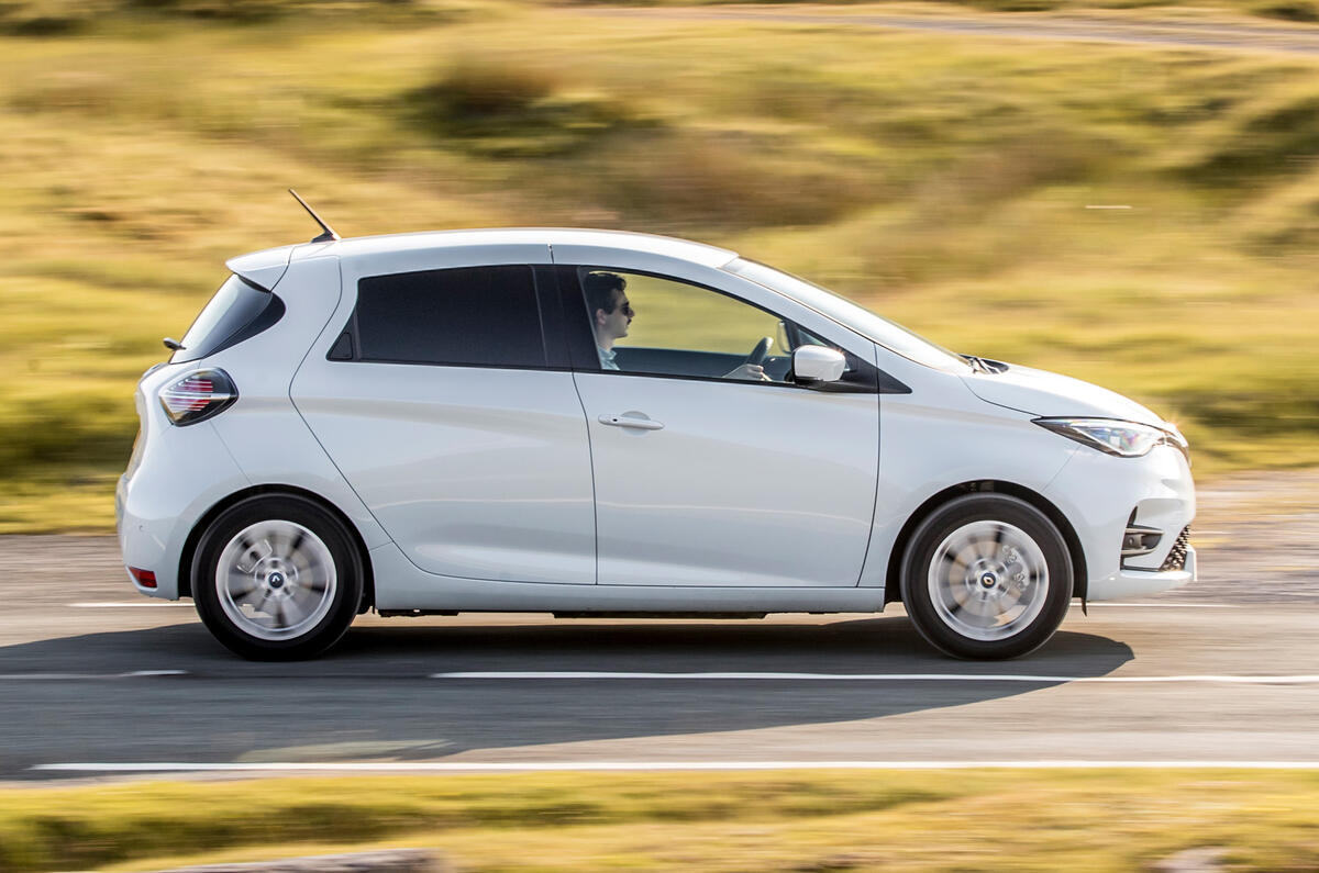 2 Renault Zoe van 2021 uk first drive hero side