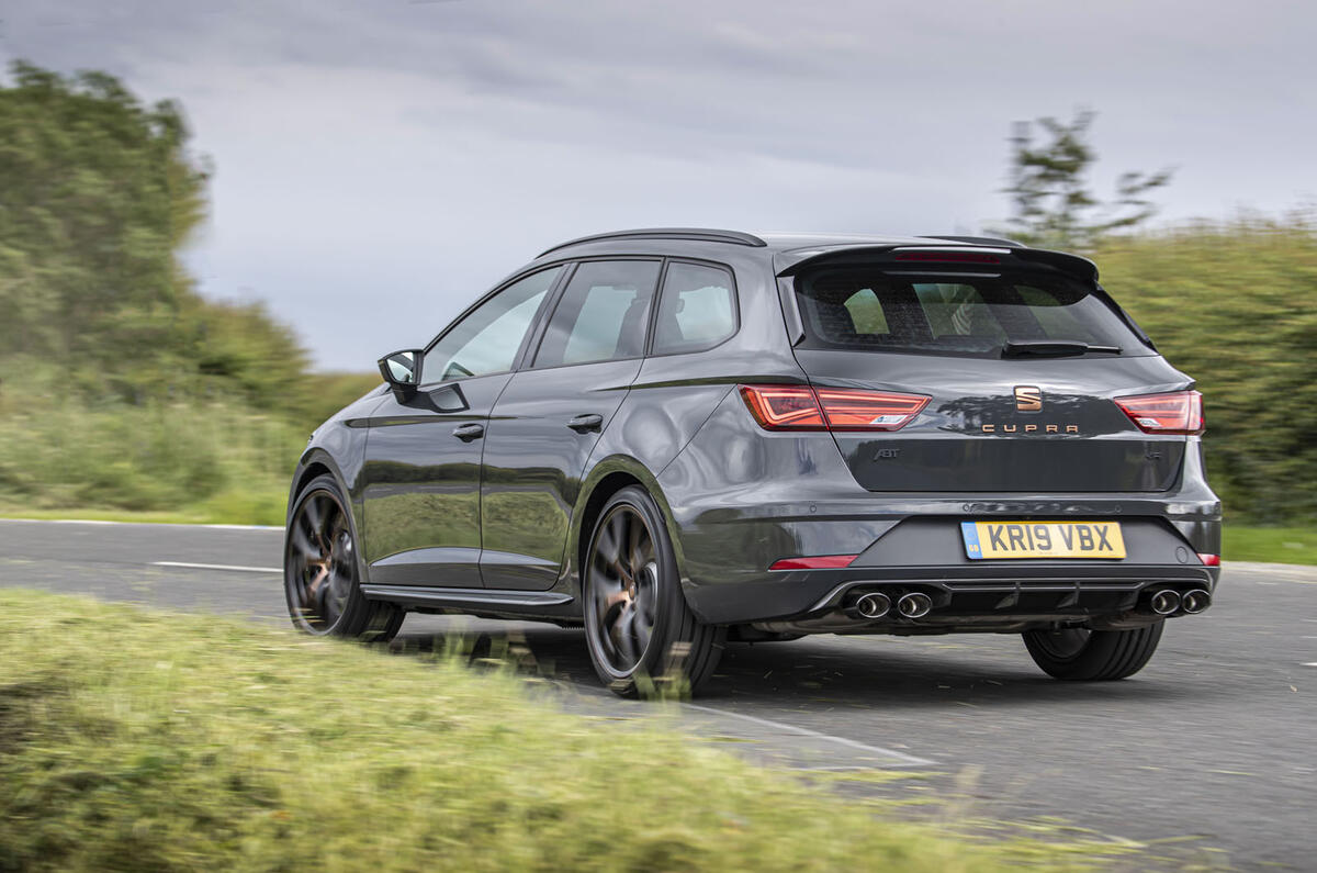 Seat Leon Cupra R ST Abt 2019 UK first drive review - hero rear