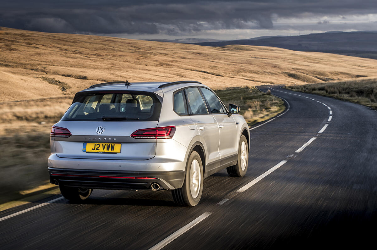 Volkswagen Touareg 2020 UK first drive review - hero rear