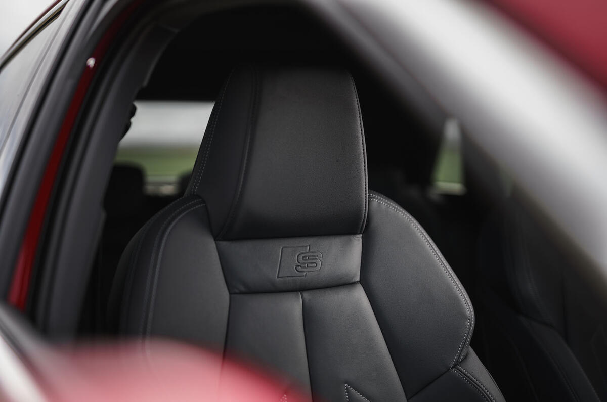 Audi A3 TFSIe 2020 UK first drive review - front seats