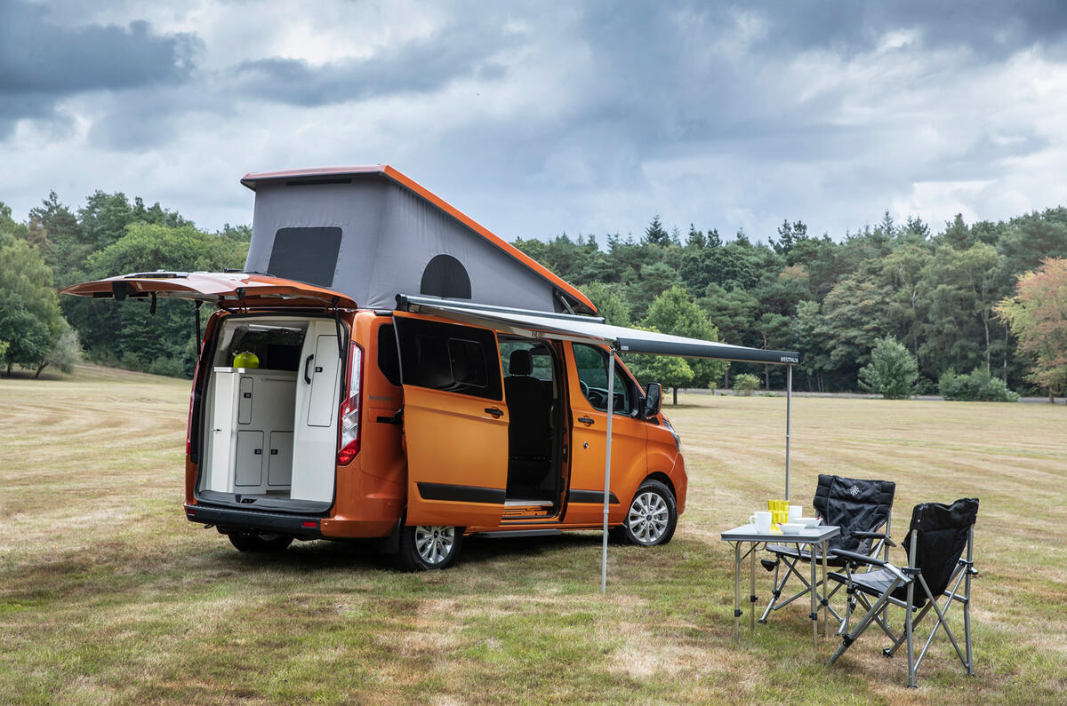 20 Ford Transit Nugget 2021 UK FD static rear