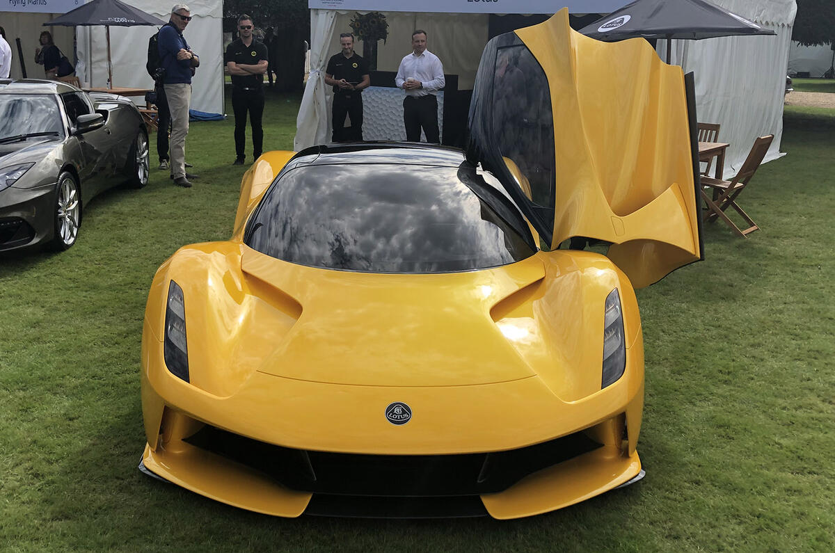 2020 Lotus Evija at Concours of Elegance - front