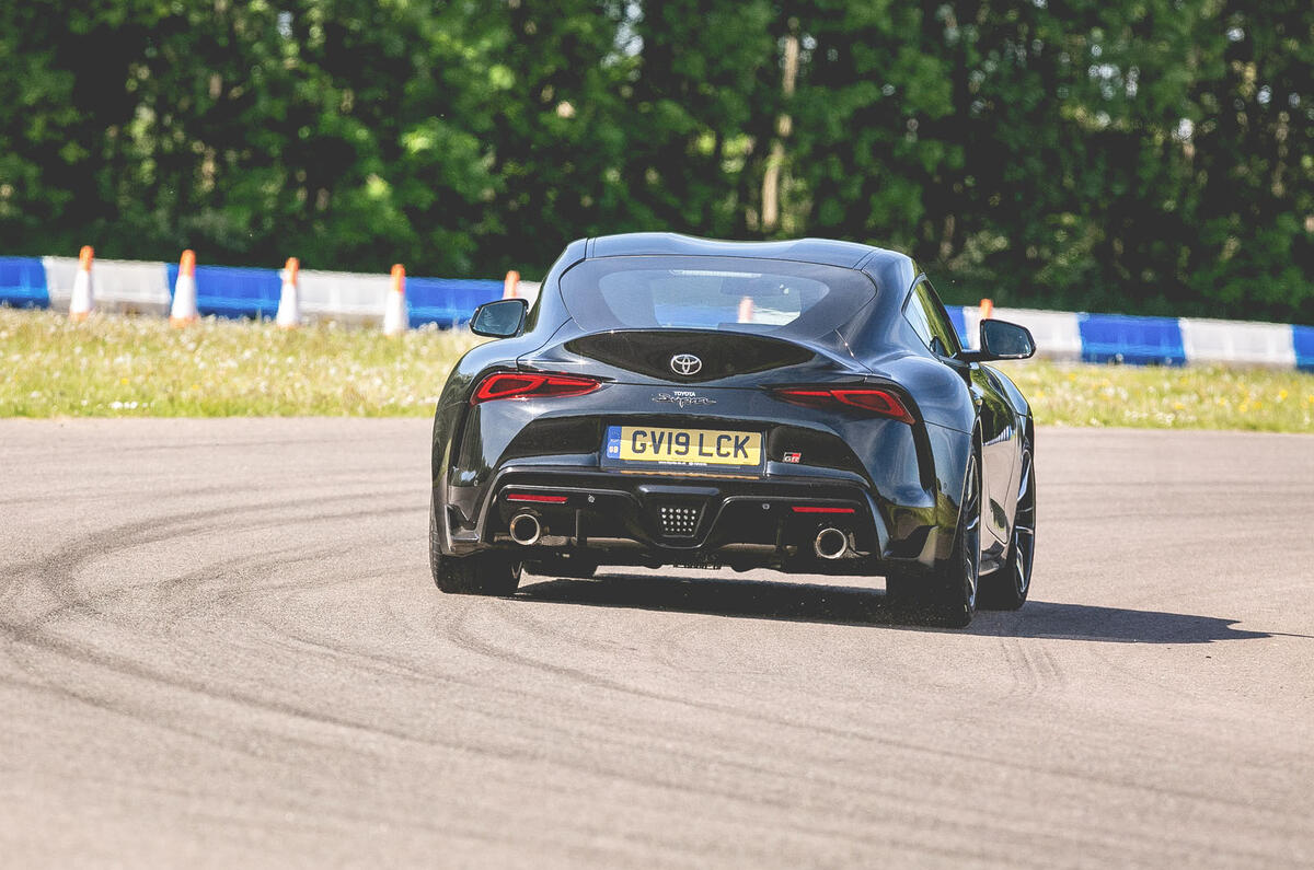 Toyota Supra 2019 UK first drive review - track rear