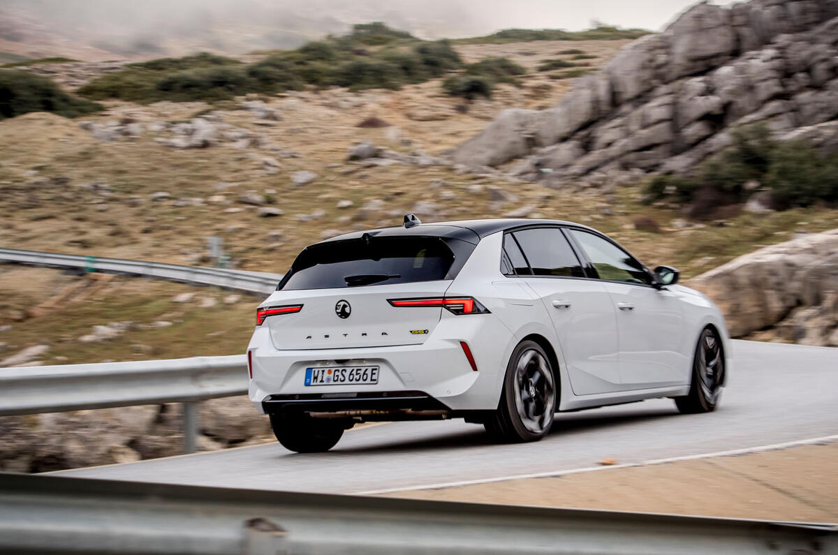 20 Vauxhall Astra GSE FD 2023 angle arrière