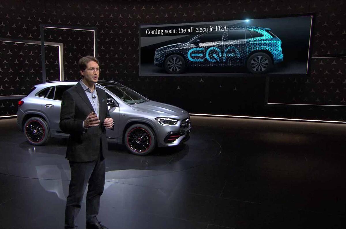 Mercedes Eqa 2020 Electric Crossover Previewed In New