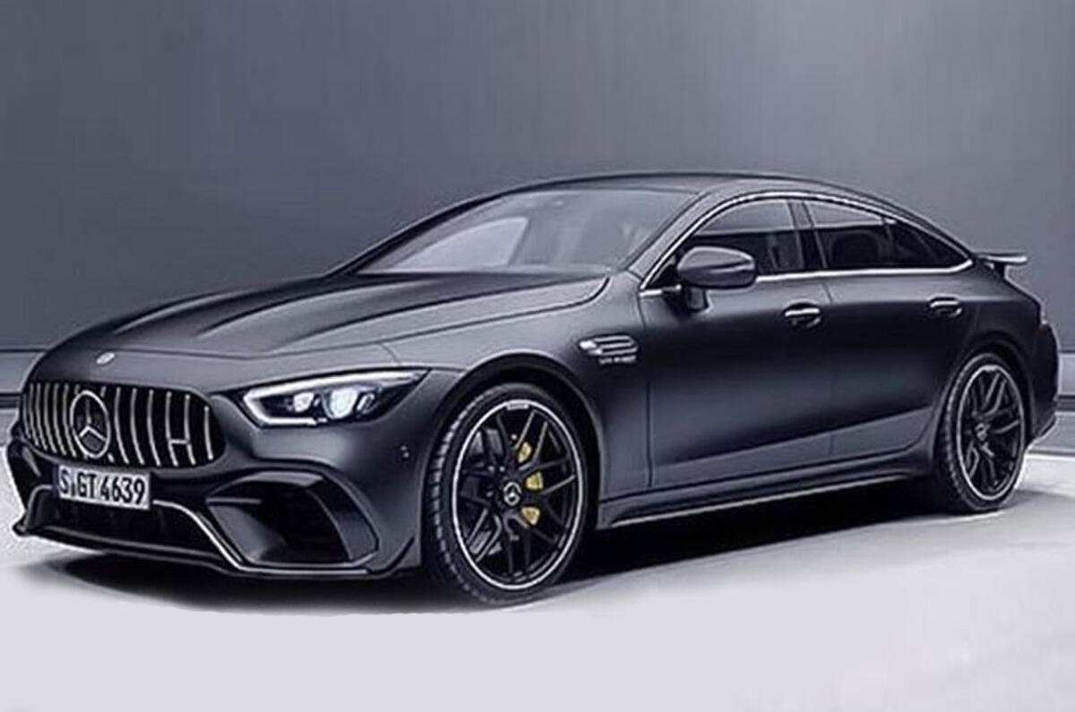 Mercedes Amg Gt Four Door Leaked Image Shows 604bhp V8 Model Autocar