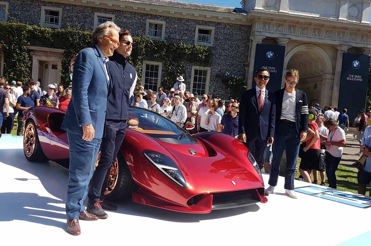 De Tomaso unveils P72 supercar at Festival of Speed