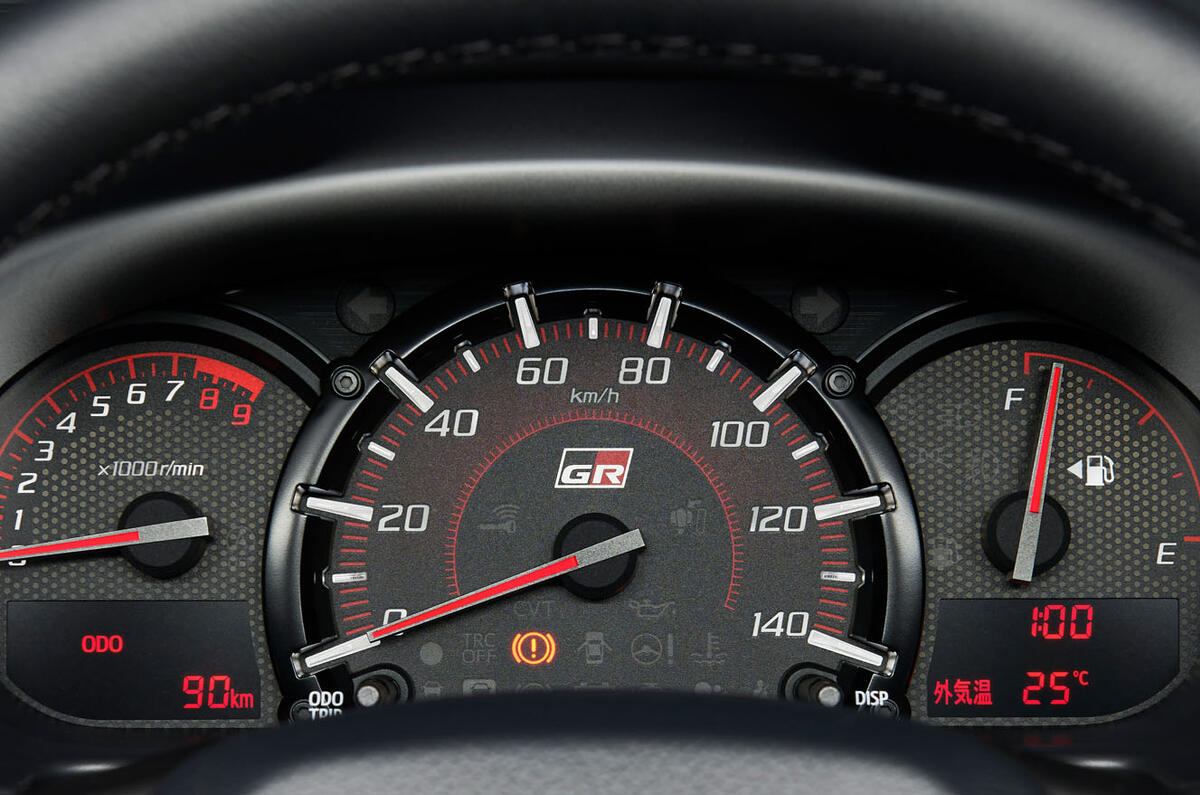 Toyota Copen GR Sport - clocks