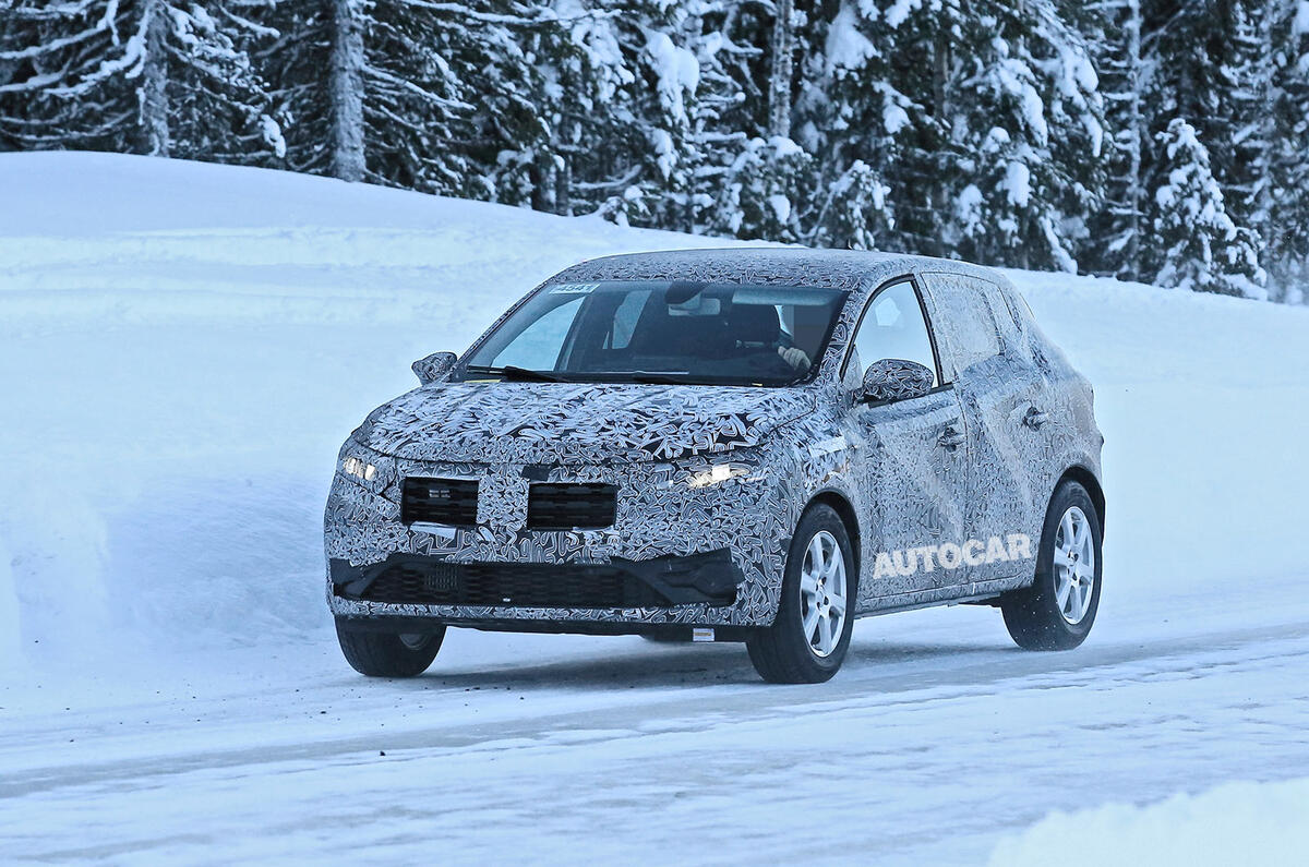 2021 Dacia Sandero: value supermini spotted winter testing