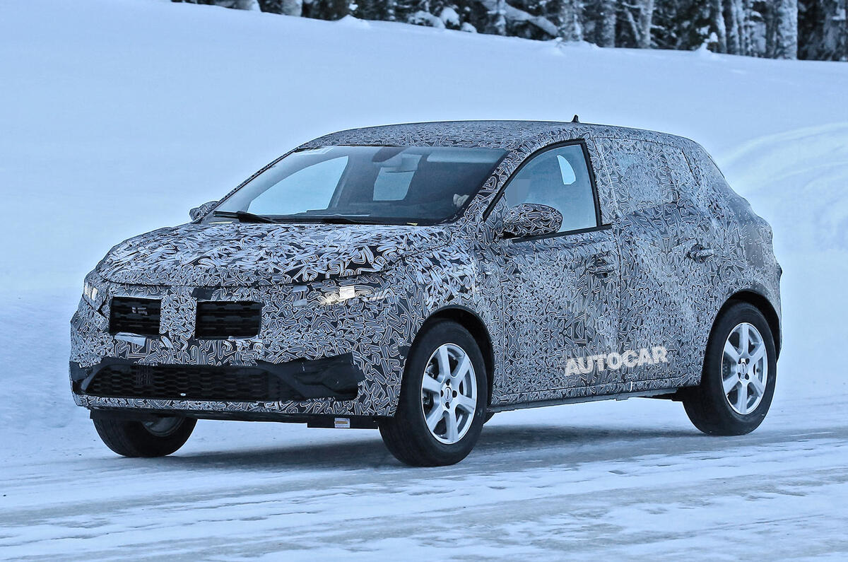 2021 Dacia Sandero winter testing - lead