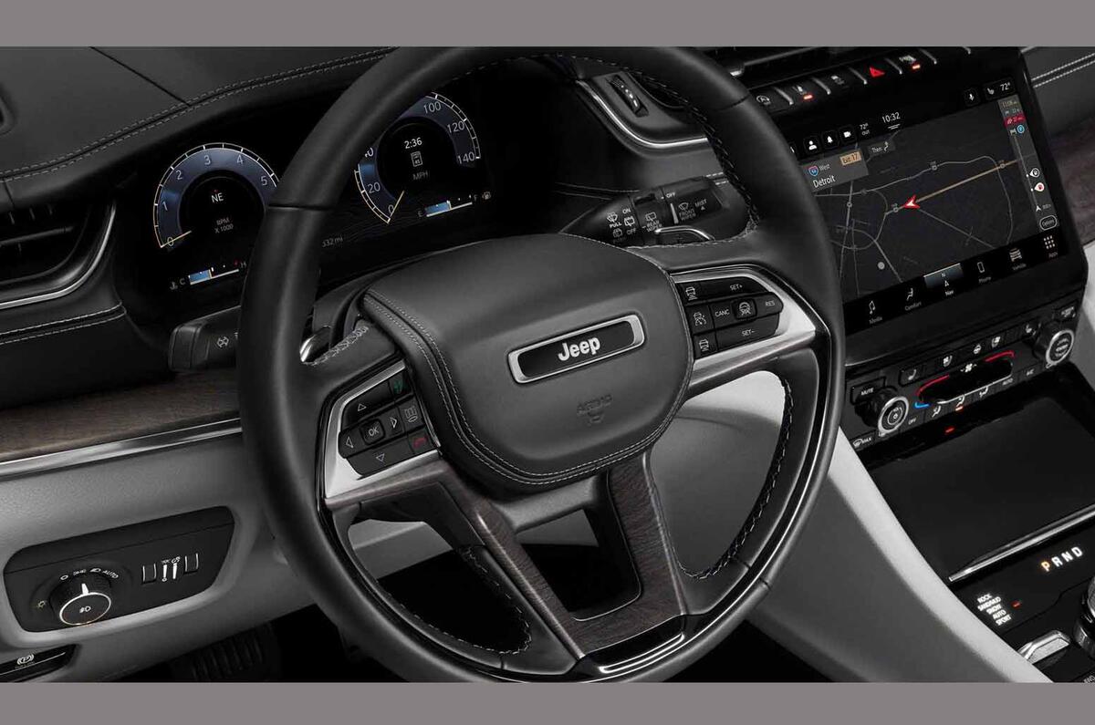 jeep cherokee grand market interior unveiled autocar