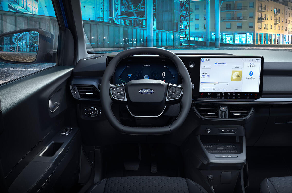 2023 Ford ETransit Courier is carbased small electric van Autocar