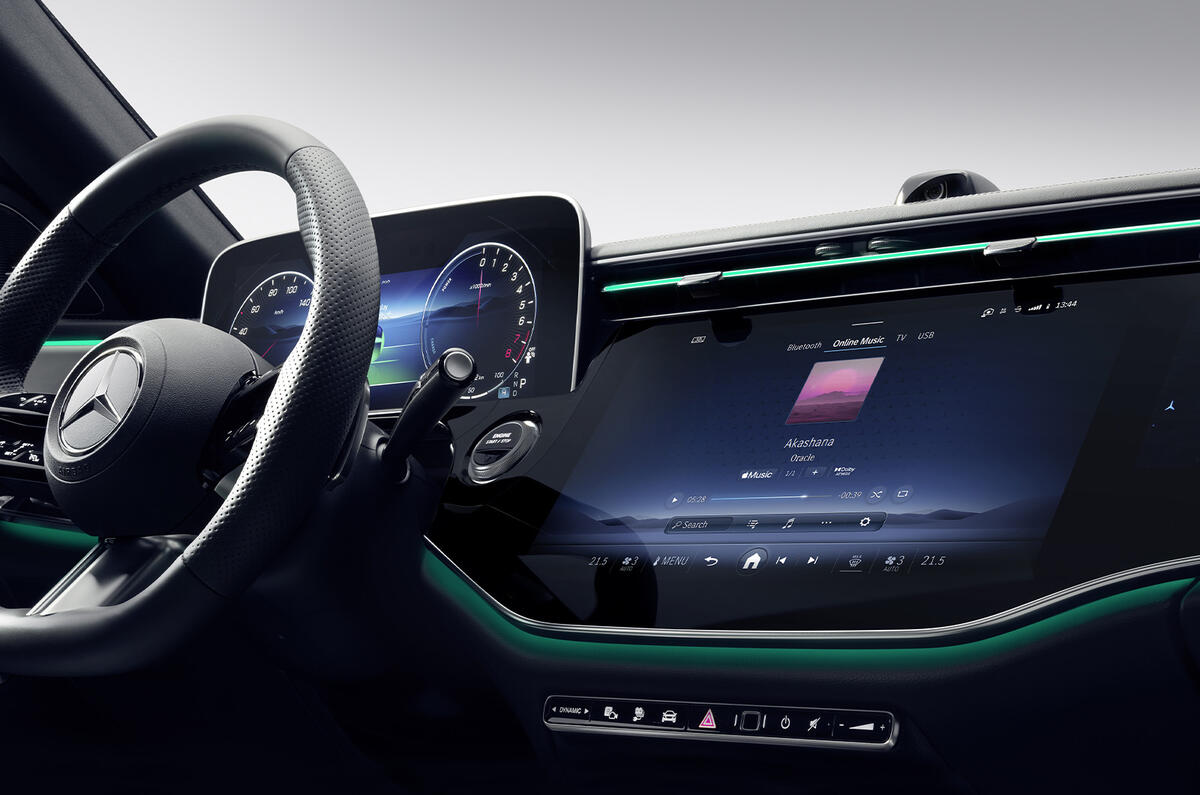 2023 Mercedes MBUX mainscreen
