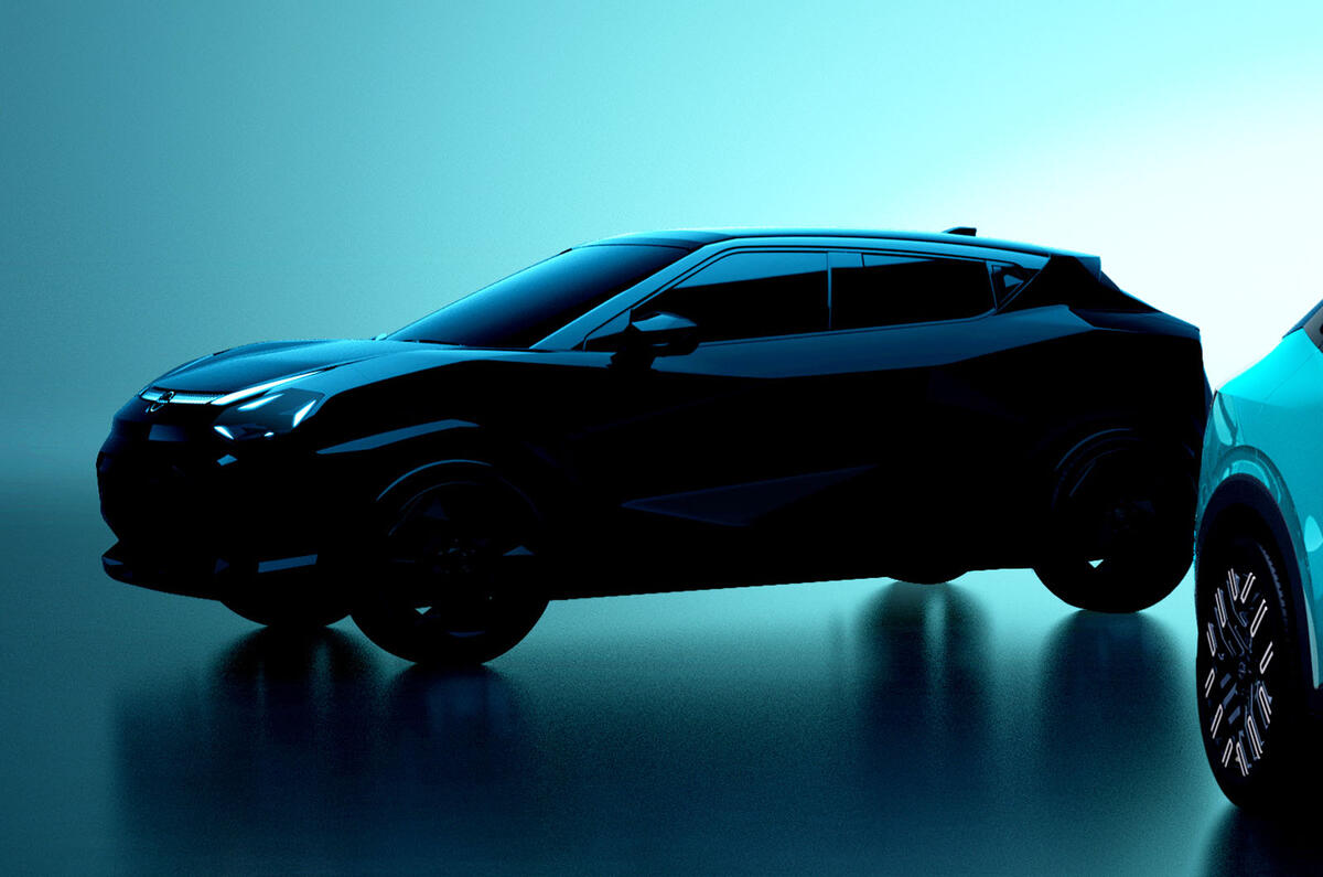 2026 Nissan Juke teaser image   front three quarters