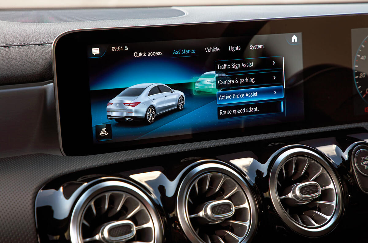 20a mercedes benz cla 2019 rt adas settings